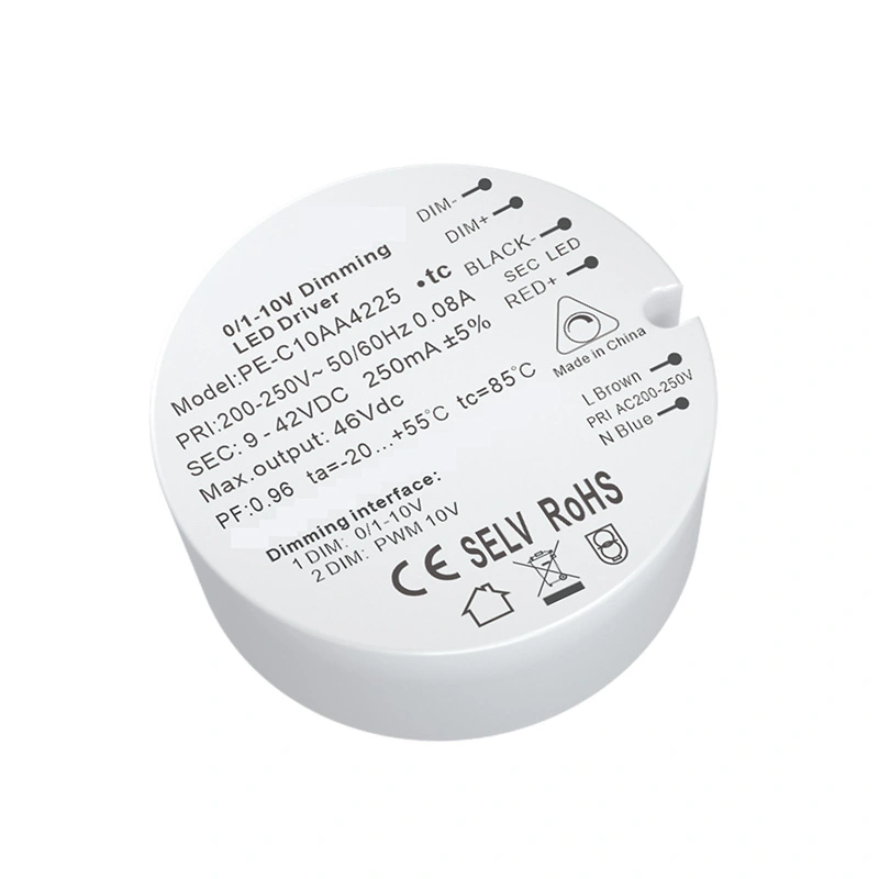 Πρόγραμμα οδήγησης LED 10W σταθερού ρεύματος 0-10V Dimmable LED