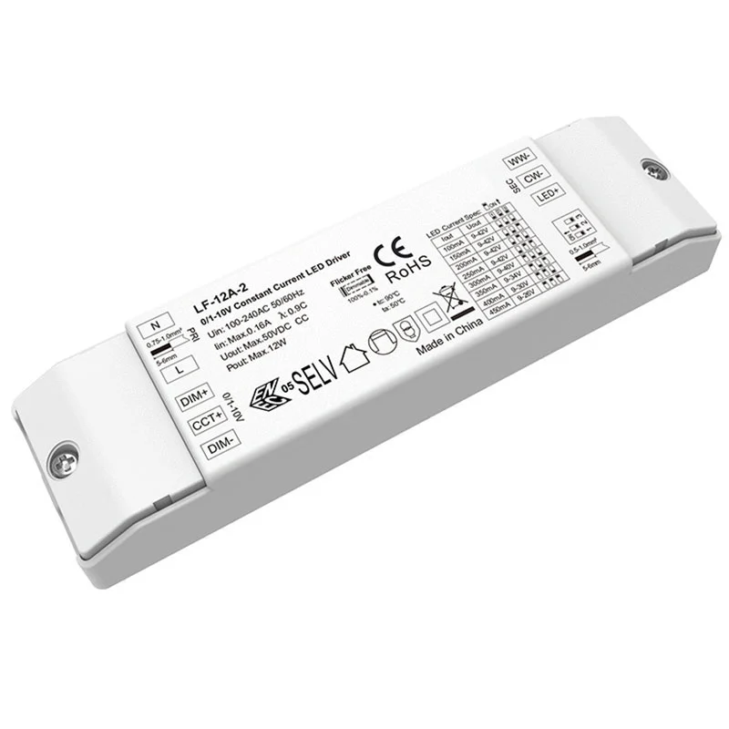 Πρόγραμμα οδήγησης LED 12W σταθερού ρεύματος 0-10V CCT Dimmable LED