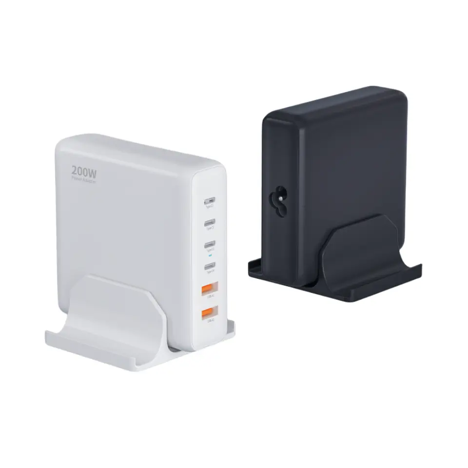 Επιτραπέζιος φορτιστής PD 200W με 6 θύρες τύπου C