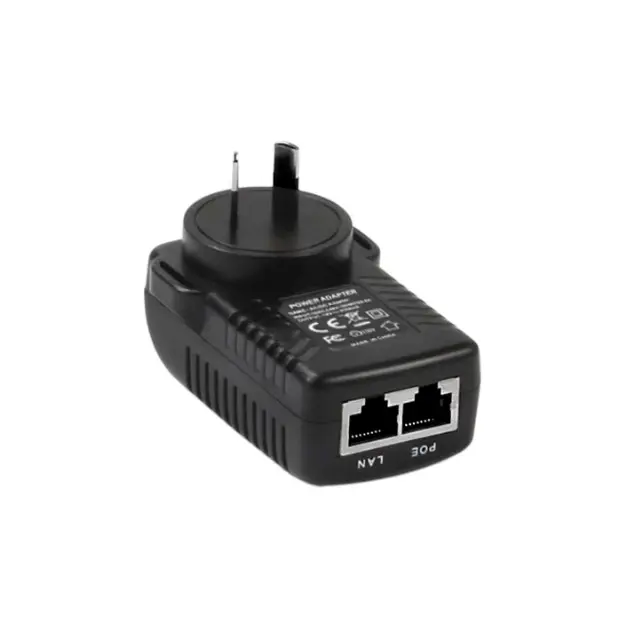 24V 1A Προσαρμογέας τοίχου POE Dual Port POE Injector