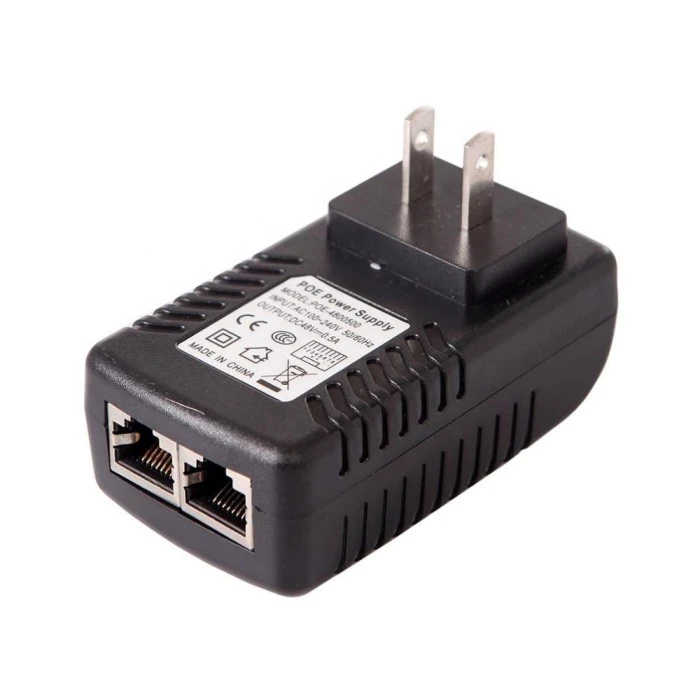 Προσαρμογέας Ethernet Injector POE 48V 0,5A Βύσμα τοίχου