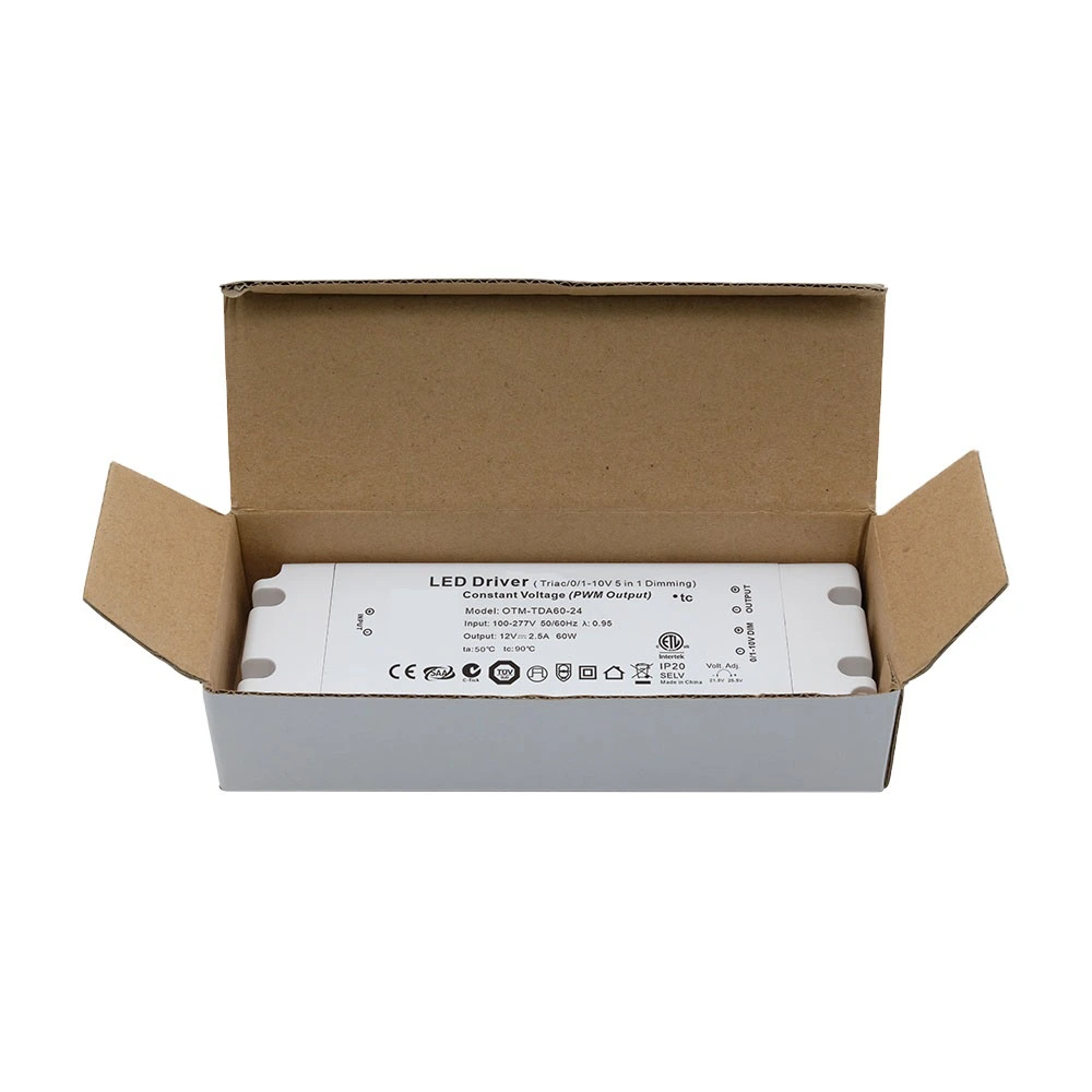 60W Σταθερής τάσης Ultra Thin Triac Dimmable LED Driver