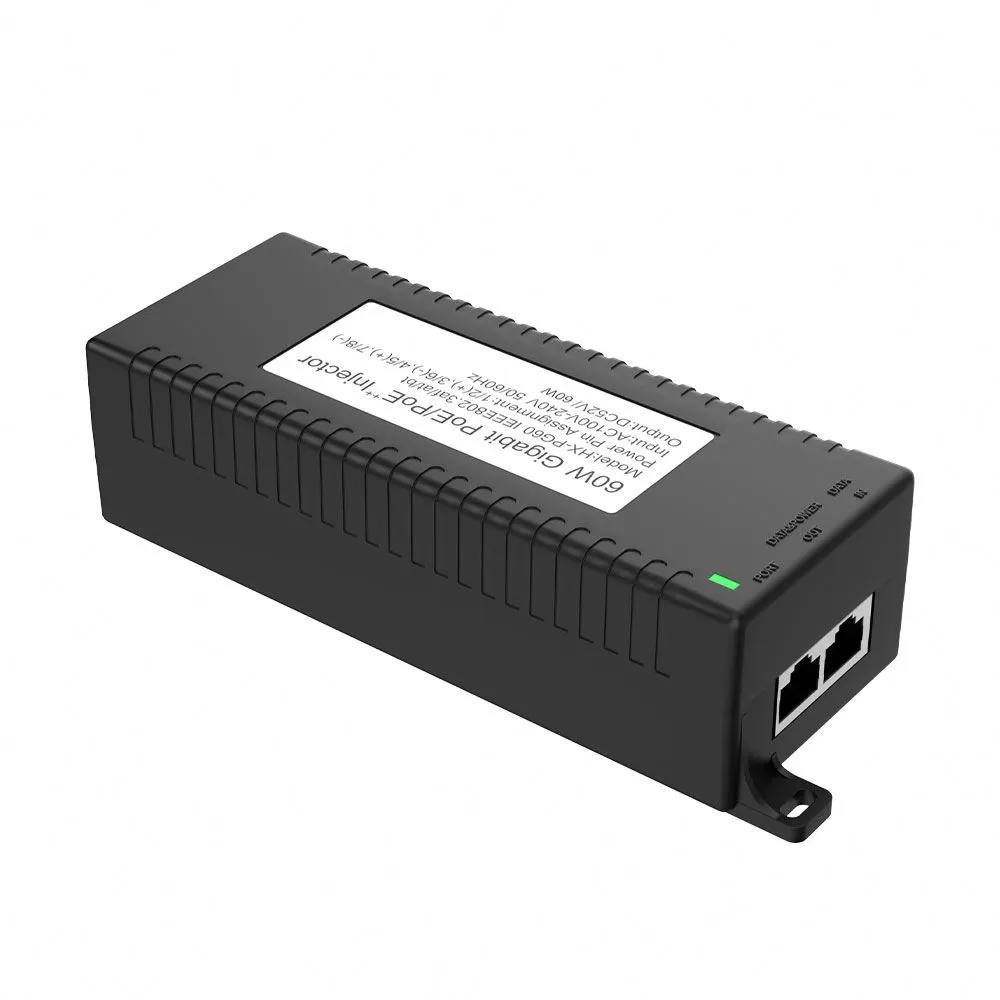 Επιτραπέζιος εγχυτήρας POE 60W με IEEE802.3AF/AT/BT
