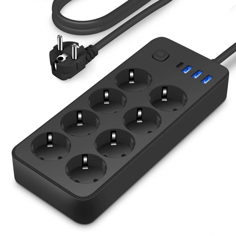 8 Πρίζες EU Plug Πολύπριζο