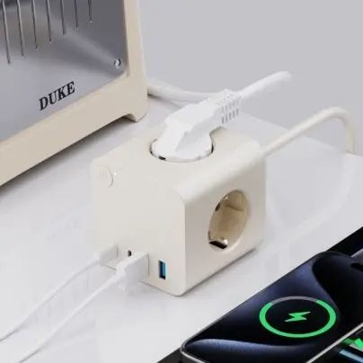 Πολύπριζο ΕΕ με πρίζες 25W PD USB 3 AC